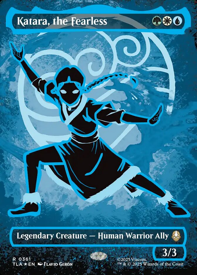 Katara, the Fearless 361/286 (Avatar: The Last Airbender)  - Borderless Neon Ink Foil | Good Games Modbury
