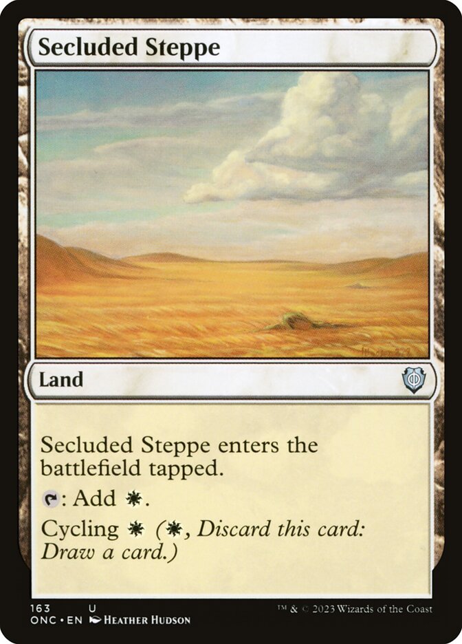 Secluded Steppe 163/28 (Commander: Phyrexia: All Will Be One)  | Good Games Modbury