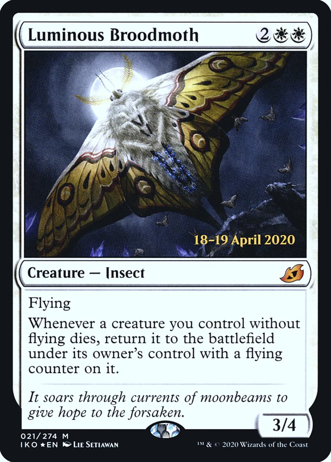 Luminous Broodmoth 21s/137 (Prerelease Cards)  - Foil | Good Games Modbury