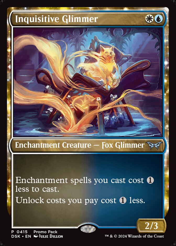 Inquisitive Glimmer 415 (Promo Pack: Duskmourn: House of Horror)  - Foil | Good Games Modbury