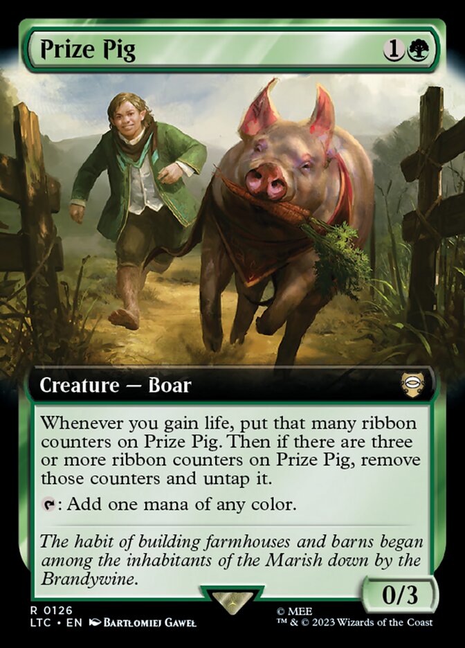 Prize Pig 126/347 (Commander: The Lord of the Rings: Tales of Middle-earth)  - Extended Art | Good Games Modbury