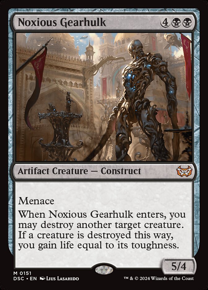 Noxious Gearhulk 151/40 (Commander: Duskmourn: House of Horror)  | Good Games Modbury