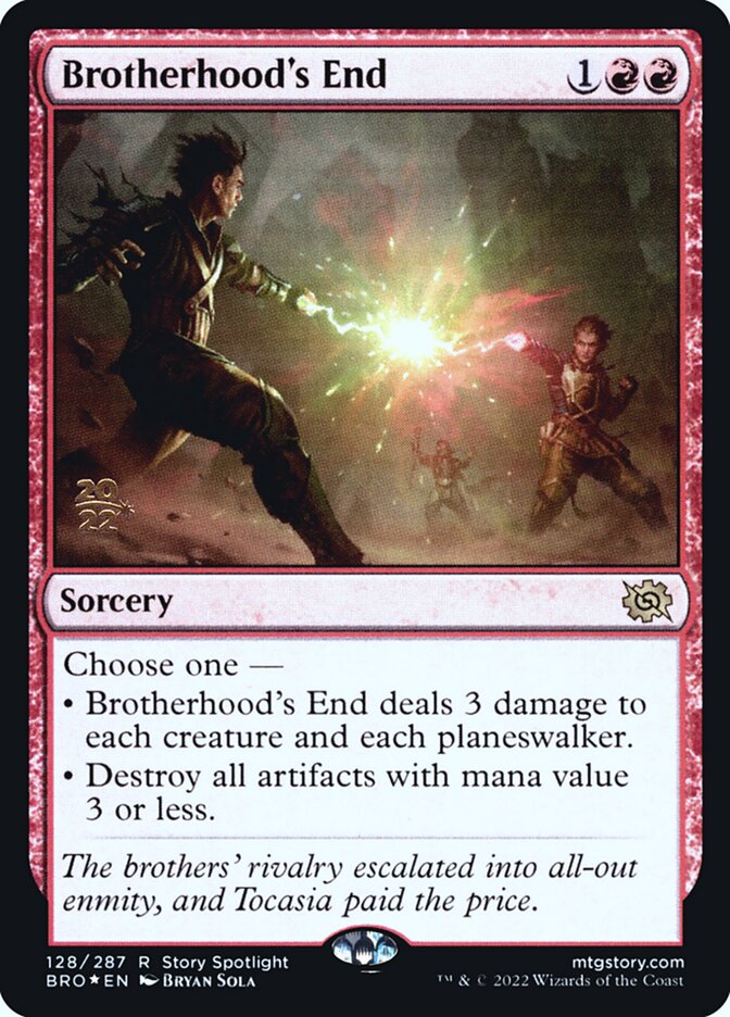 Brotherhood's End 128s/169 (Prerelease Cards)  - Foil | Good Games Modbury