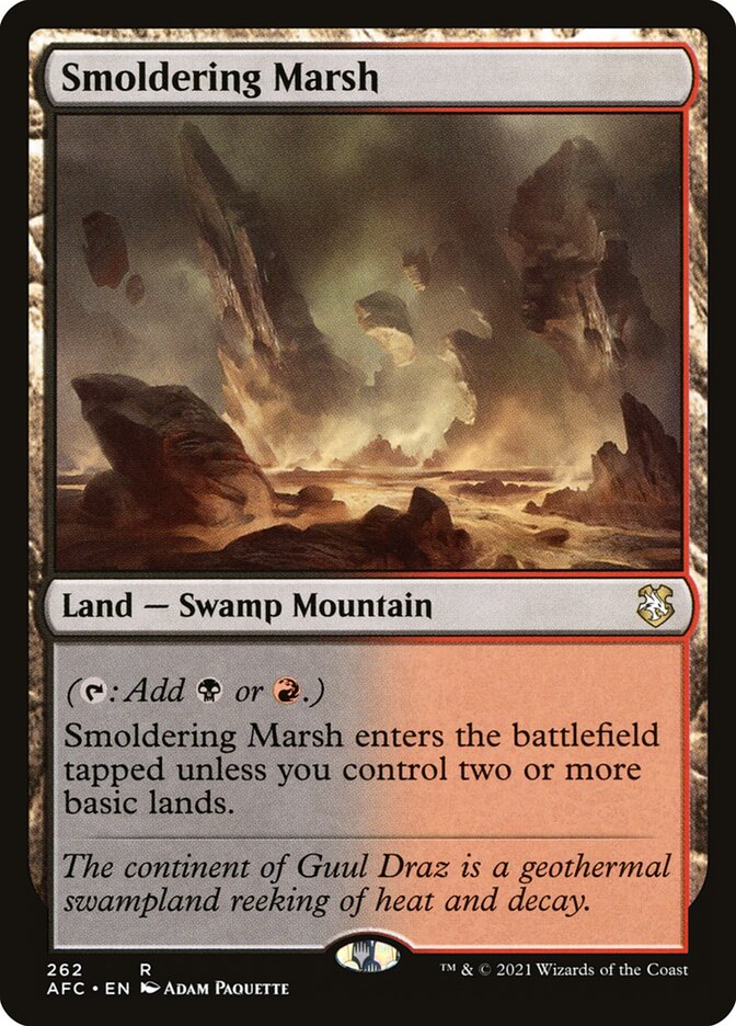 Smoldering Marsh 262/62 (Commander: Adventures in the Forgotten Realms)  | Good Games Modbury