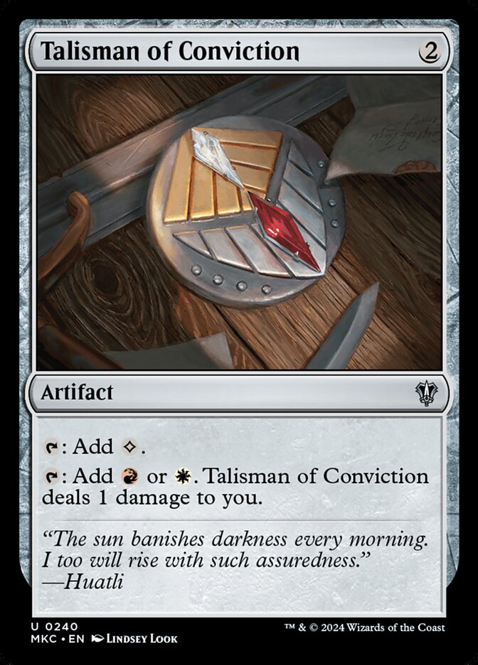 Talisman of Conviction 240/311 (Commander: Murders at Karlov Manor)  | Good Games Modbury