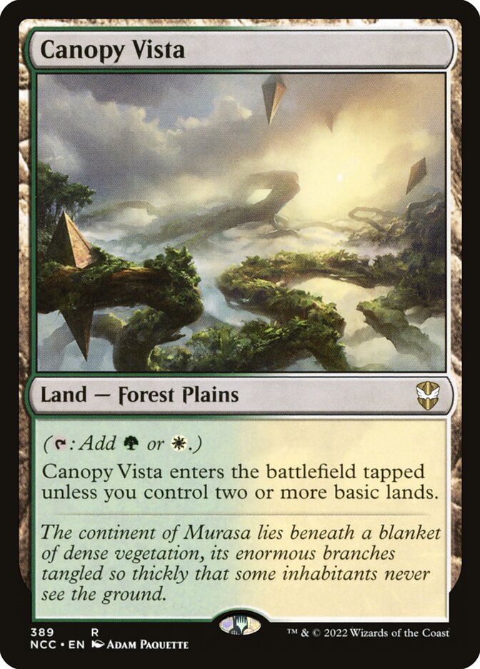 Canopy Vista 389 (Commander: Streets of New Capenna)  | Good Games Modbury