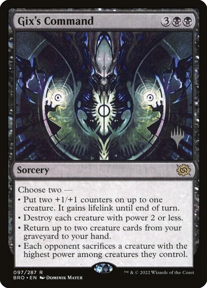 Gix's Command 97 (Promo Pack: The Brothers' War)  - Foil | Good Games Modbury