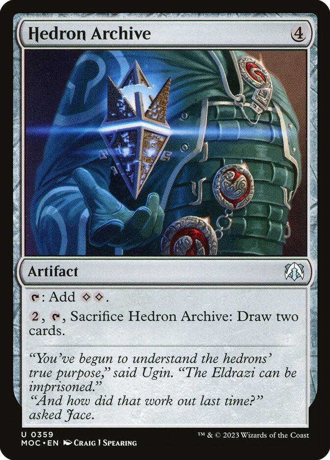 Hedron Archive 359/444 (Commander: March of the Machine)  | Good Games Modbury