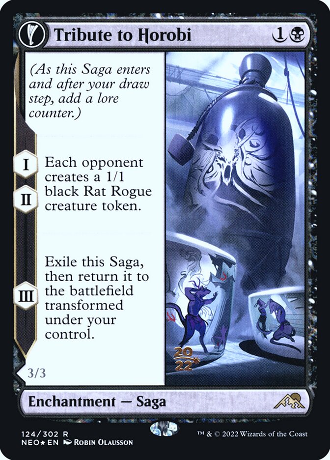 Tribute to Horobi // Echo of Death's Wail 124s/157 (Prerelease Cards)  - Foil | Good Games Modbury