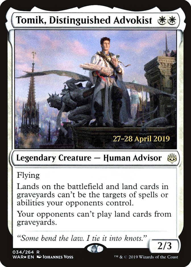 Tomik, Distinguished Advokist 34s/176 (Prerelease Cards)  - Foil | Good Games Modbury
