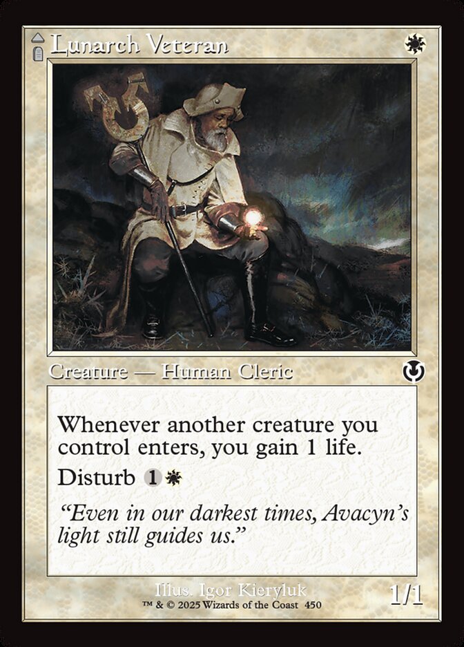 Lunarch Veteran // Luminous Phantom 450/287 (Innistrad Remastered)  - Retro Foil | Good Games Modbury