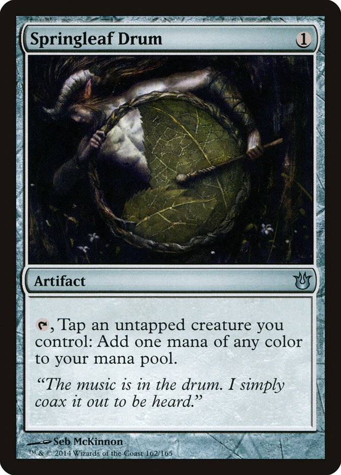 Springleaf Drum 162/165 (Born of the Gods)  - Foil | Good Games Modbury