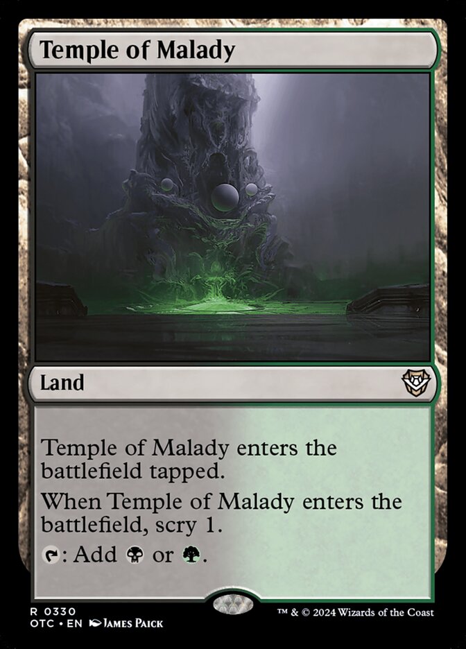 Temple of Malady 330/342 (Commander: Outlaws of Thunder Junction)  | Good Games Modbury