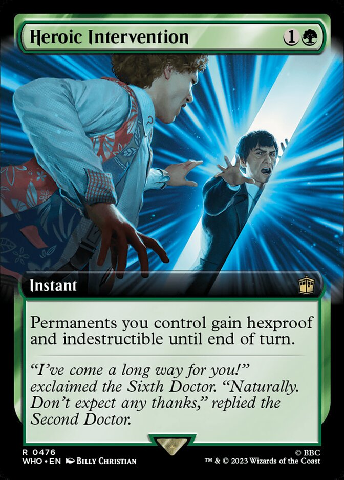 Heroic Intervention 476 (Universes Beyond: Doctor Who)  - Extended Art | Good Games Modbury