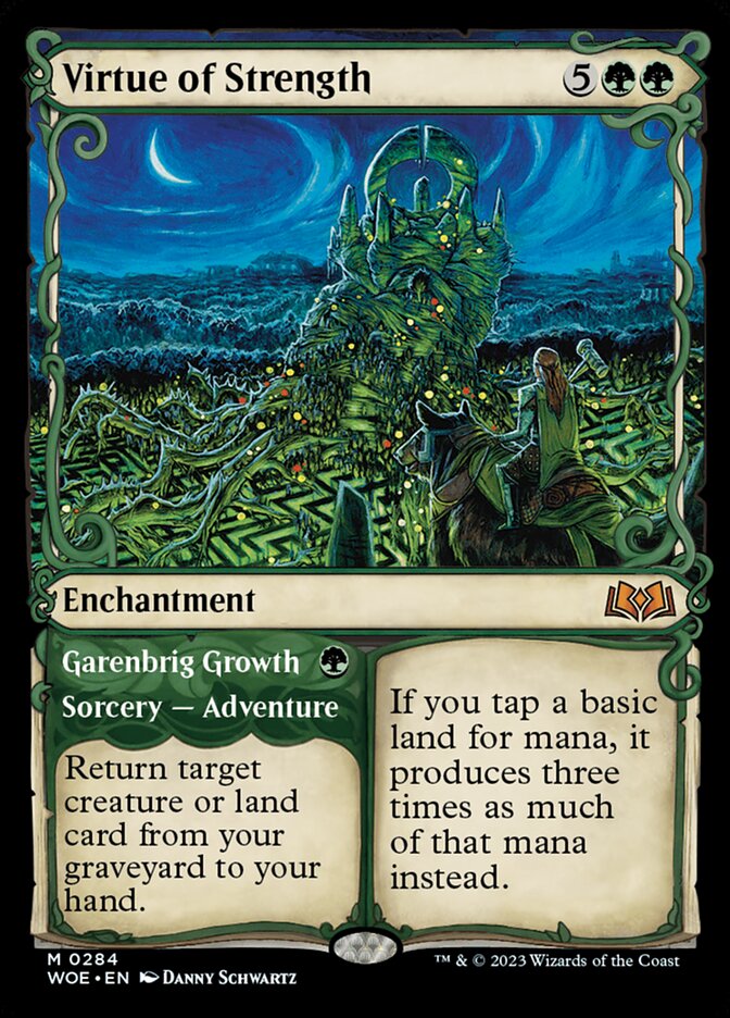 Virtue of Strength // Garenbrig Growth 284 (Wilds of Eldraine)  | Good Games Modbury