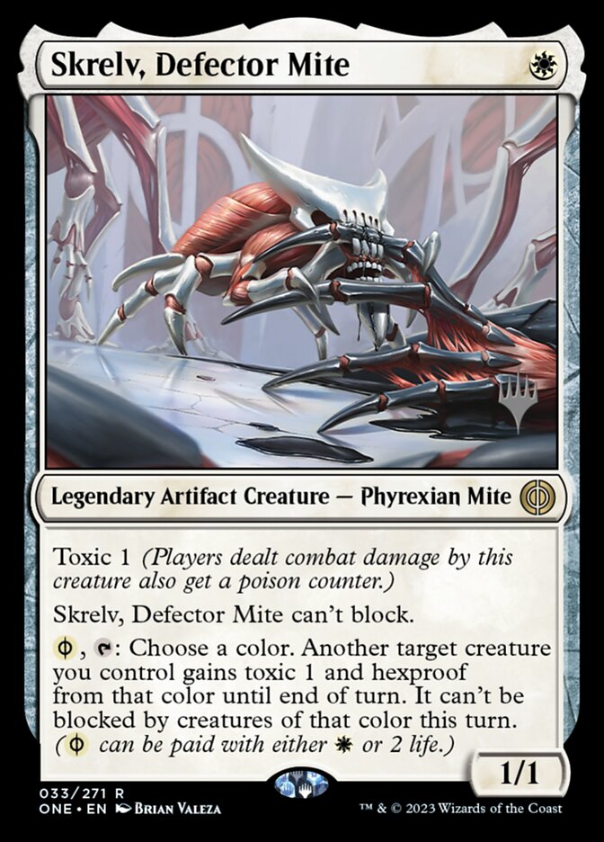 Skrelv, Defector Mite 33 (Promo Pack: Phyrexia: All Will Be One)  - Foil | Good Games Modbury