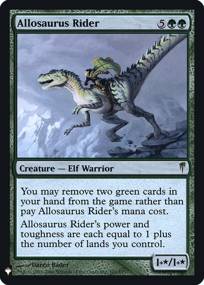 Allosaurus Rider CSP-101/5075 (The List Reprints)  - Foil | Good Games Modbury
