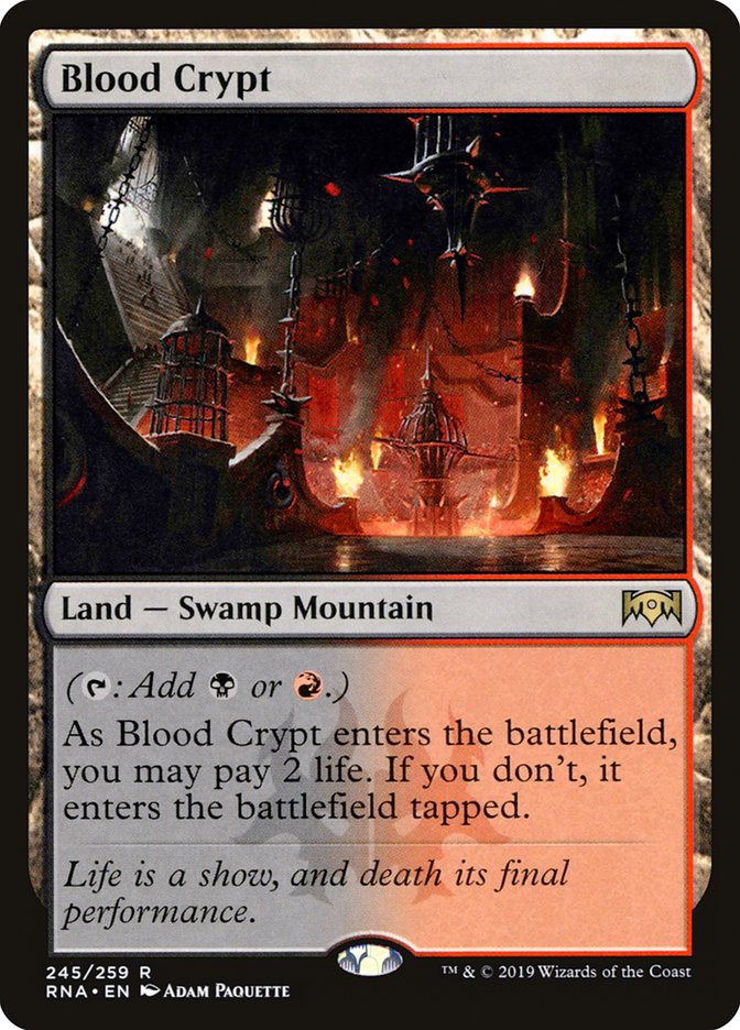 Blood Crypt 245 (Ravnica Allegiance)  - Foil | Good Games Modbury