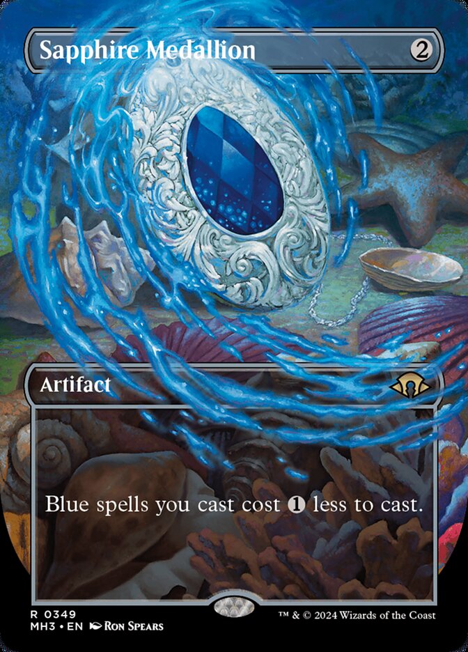 Sapphire Medallion 349/319 (Modern Horizons 3)  - Borderless | Good Games Modbury