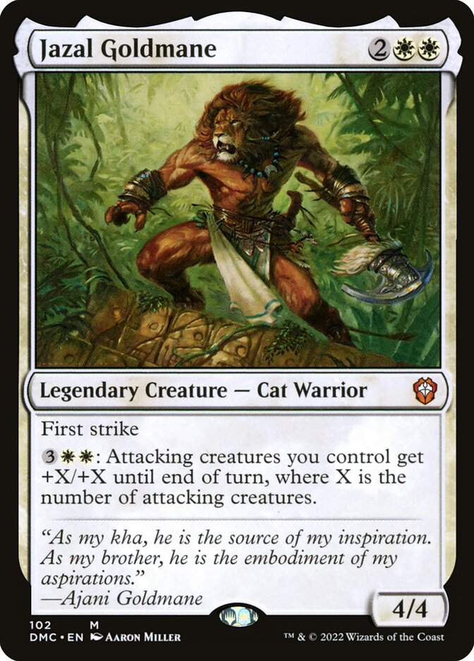 Jazal Goldmane 102/50 (Commander: Dominaria United)  | Good Games Modbury