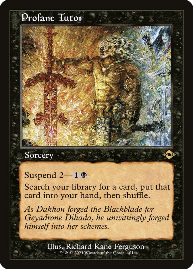 Profane Tutor Retro Frame 401 (Modern Horizons 2)  - Foil | Good Games Modbury