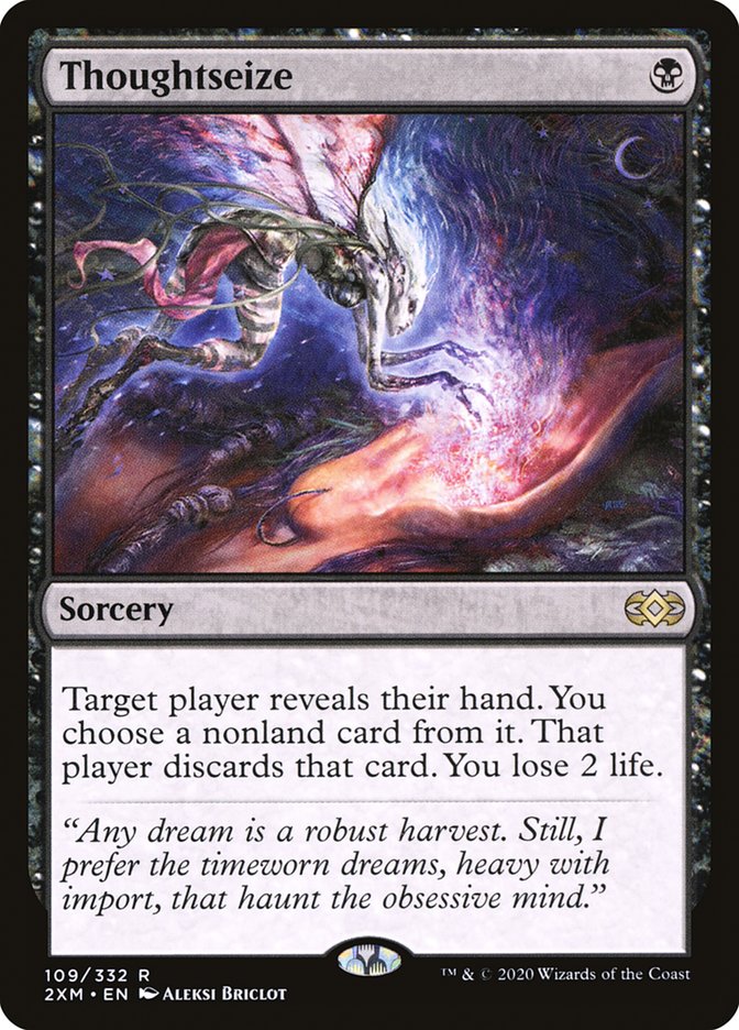 Thoughtseize 109/332 (Double Masters)  - Foil | Good Games Modbury