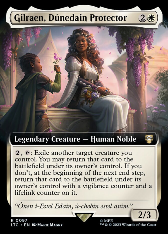 Gilraen, Dúnedain Protector 97 (Commander: The Lord of the Rings: Tales of Middle-earth)  - Extended Art | Good Games Modbury