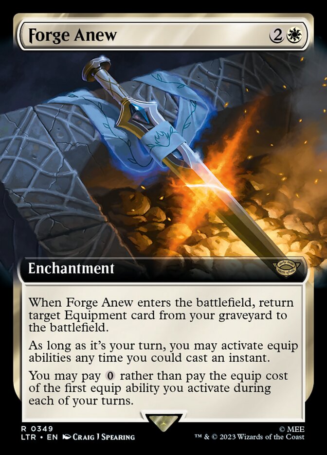 Forge Anew 349/281 (Universes Beyond: The Lord of the Rings: Tales of Middle-earth)  - Extended Art | Good Games Modbury
