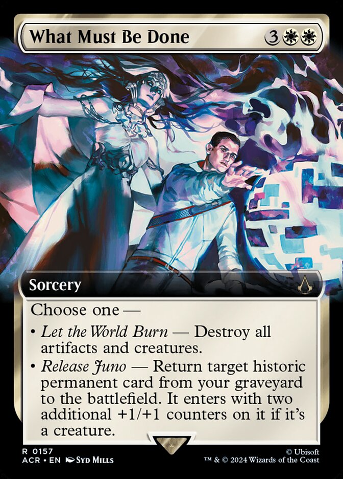 What Must Be Done 157/110 (Universes Beyond: Assassin's Creed)  - Extended Art Foil | Good Games Modbury