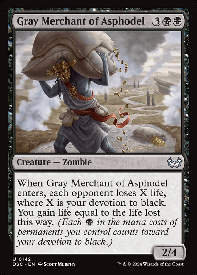 Gray Merchant of Asphodel 142 (Commander: Duskmourn: House of Horror)  | Good Games Modbury