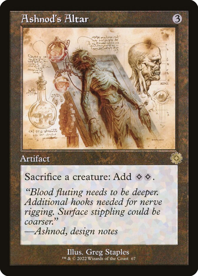 Ashnods Altar Schematic 67 (The Brothers' War: Retro Frame Artifacts)  - Foil | Good Games Modbury