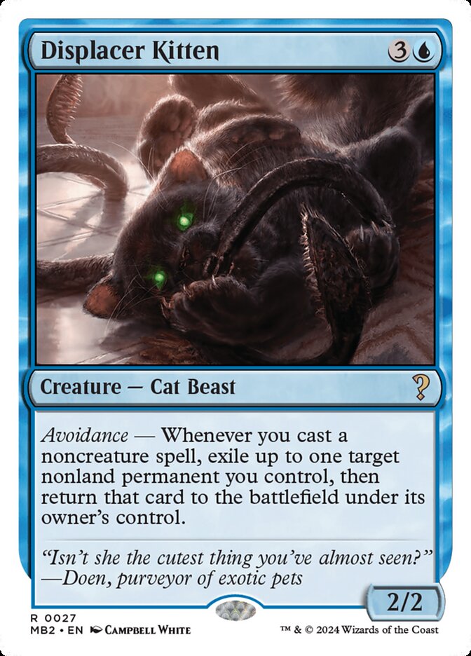 Displacer Kitten White Border 27 (Mystery Booster 2)  | Good Games Modbury