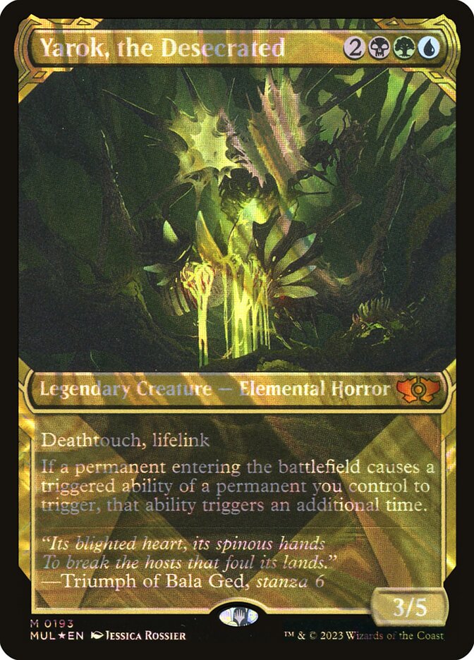 Yarok, the Desecrated 193/65 (March of the Machine: Multiverse Legends)  - Showcase Halo Foil | Good Games Modbury
