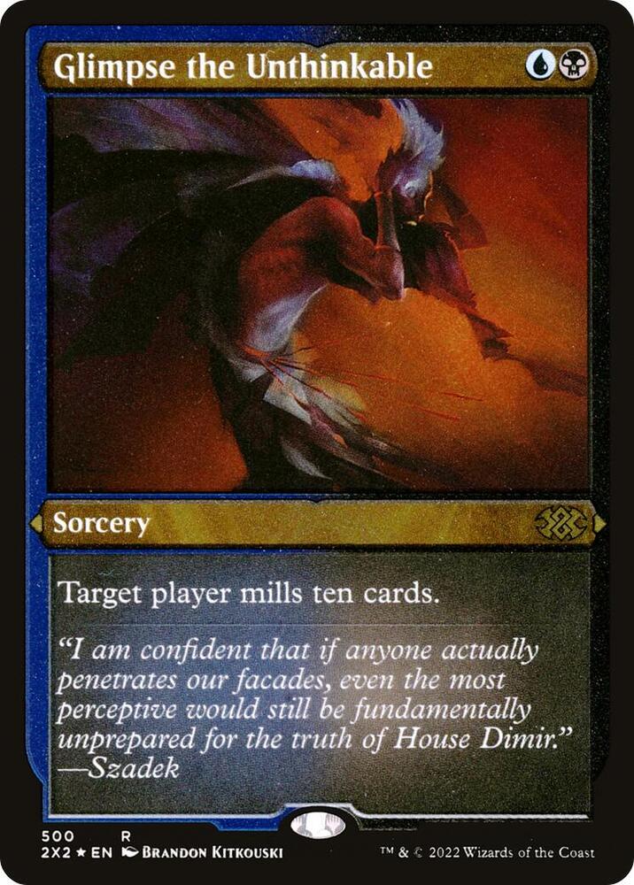 Glimpse the Unthinkable Foil Etched 500 (Double Masters 2022)  - Foil | Good Games Modbury
