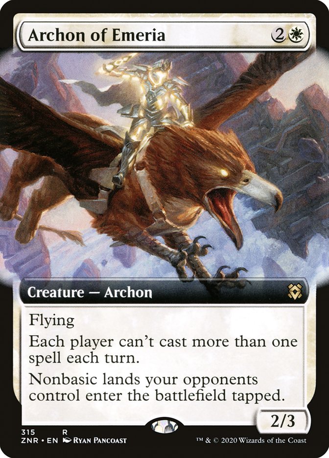 Archon of Emeria 315/280 (Zendikar Rising)  - Extended Art | Good Games Modbury