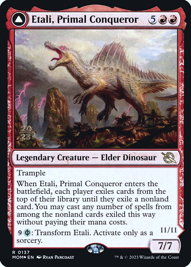 Etali, Primal Conqueror // Etali, Primal Sickness 137s/162 (Prerelease Cards)  - Foil | Good Games Modbury