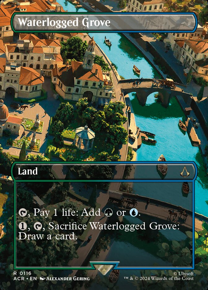 Waterlogged Grove 116/110 (Universes Beyond: Assassin's Creed)  - Borderless | Good Games Modbury