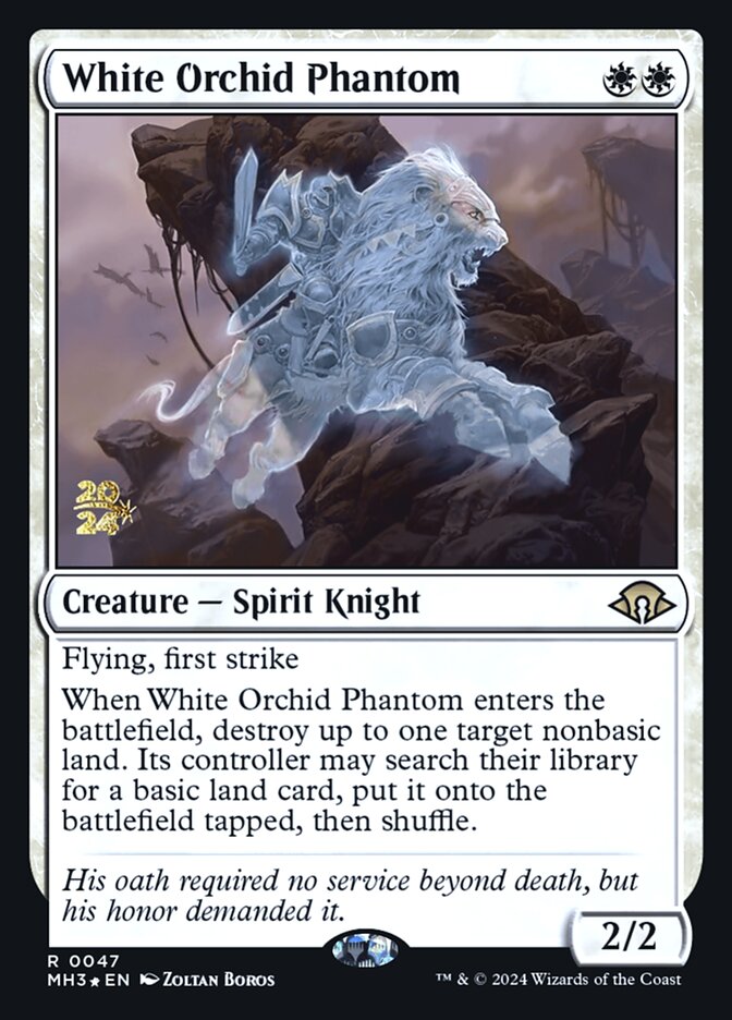 White Orchid Phantom 47s/90 (Prerelease Cards)  - Foil | Good Games Modbury