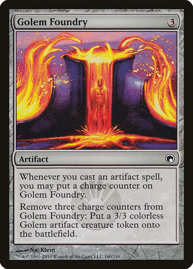 Golem Foundry 160/249 (Scars of Mirrodin)  - Foil | Good Games Modbury