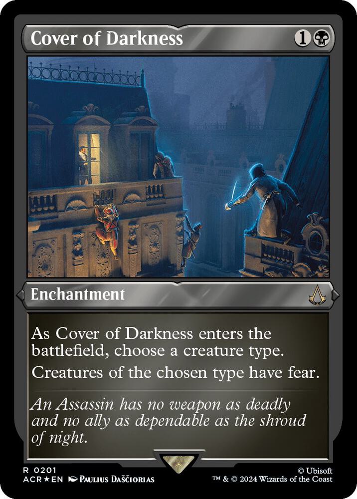 Cover of Darkness 201 (Universes Beyond: Assassin's Creed)  - Etched Foil | Good Games Modbury