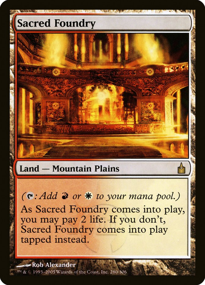 Sacred Foundry 280/306 (Ravnica: City of Guilds)  | Good Games Modbury