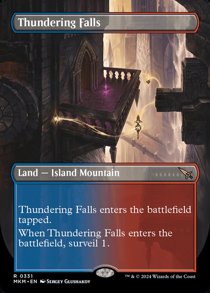 Thundering Falls 331 (Murders at Karlov Manor)  - Borderless Foil | Good Games Modbury