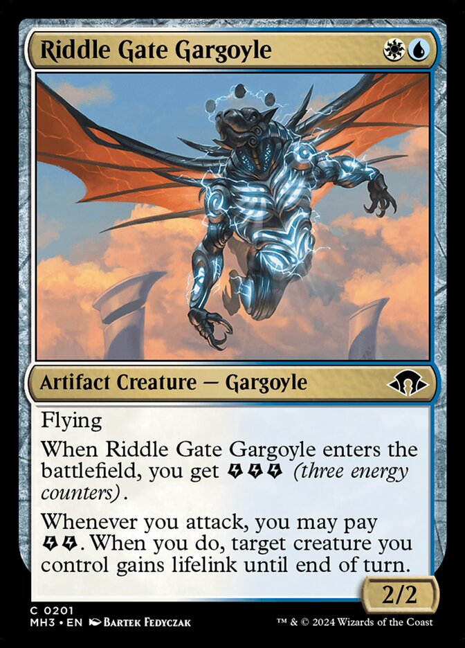 Riddle Gate Gargoyle 201/319 (Modern Horizons 3)  | Good Games Modbury