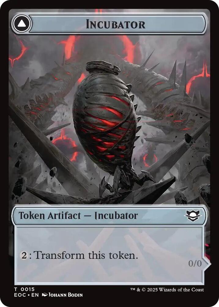 Incubator Phyrexian Double Sided Token 15 // 15 (Commander: Edge of Eternities)  | Good Games Modbury