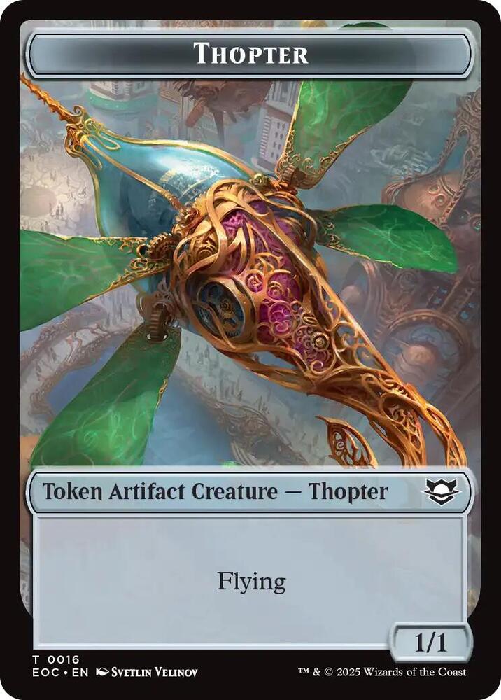 Thopter Gnome Double Sided Token 16 // 11 (Commander: Edge of Eternities)  | Good Games Modbury