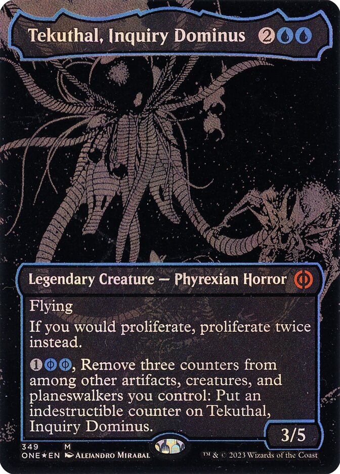 Tekuthal, Inquiry Dominus 349/271 (Phyrexia: All Will Be One)  - Oil Slick Foil | Good Games Modbury