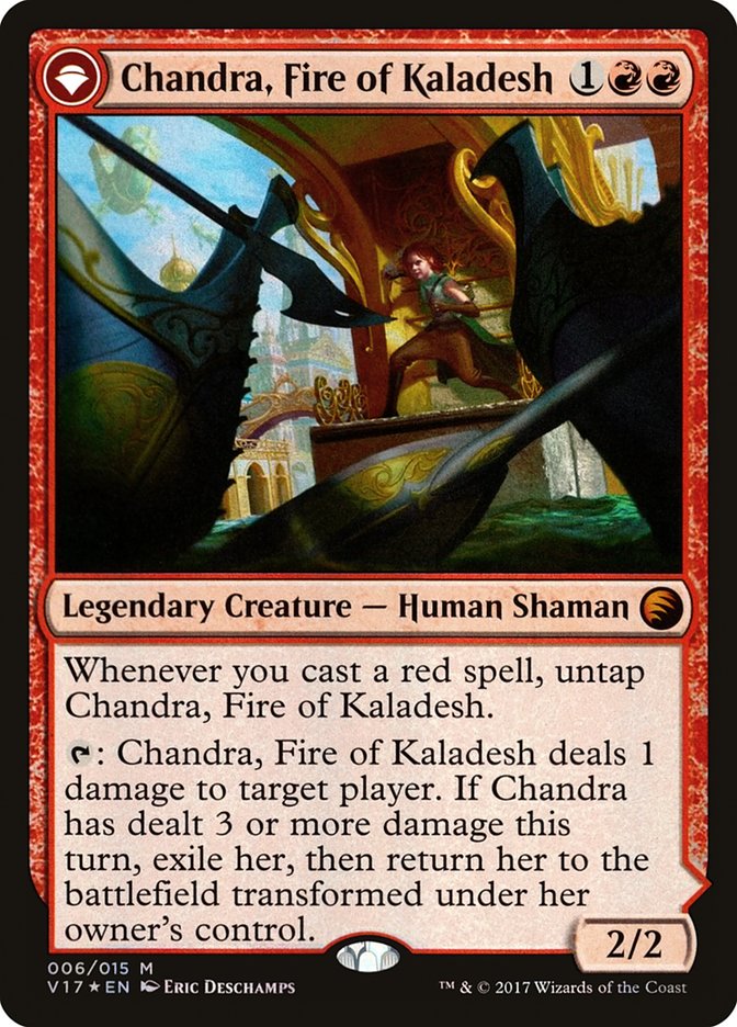 Chandra, Fire of Kaladesh // Chandra, Roaring Flame 6/15 (From the Vault: Transform)  - Foil | Good Games Modbury