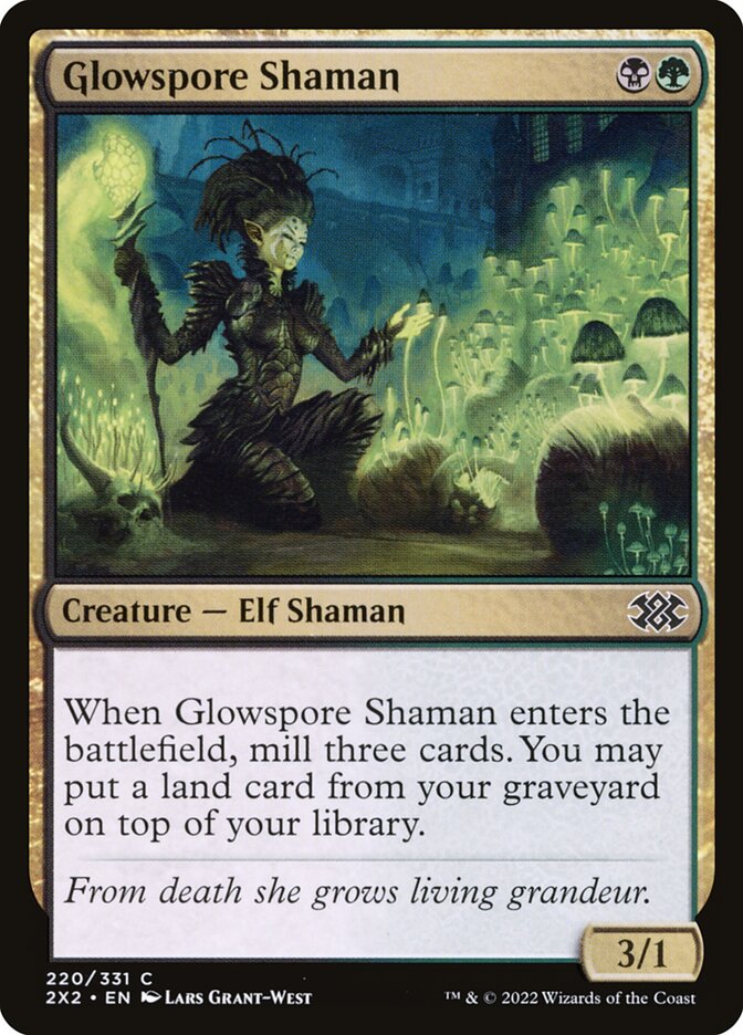 Glowspore Shaman 220/331 (Double Masters 2022)  | Good Games Modbury