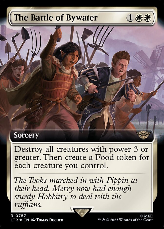 The Battle of Bywater 757 (Universes Beyond: The Lord of the Rings: Tales of Middle-earth)  - Extended Art Surge Foil | Good Games Modbury