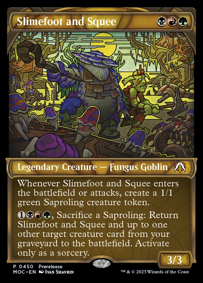 Slimefoot and Squee 450 (Prerelease Cards)  - Showcase Foil | Good Games Modbury